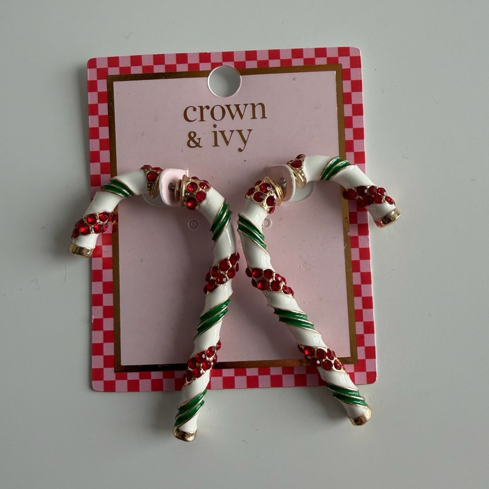 NWT Crown & Ivy Christmas Earrings from Kohls